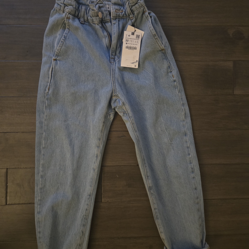 Zara High Rise Women Jeans - Light Blue